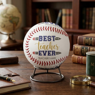 Balle De Softball Cadeau personnalisé pour le meilleur enseignant -