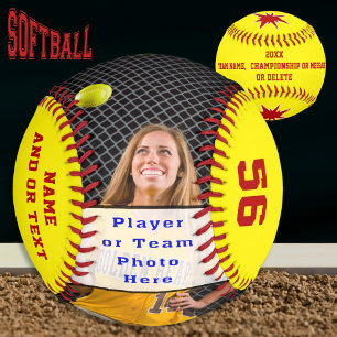 Balle De Softball Cadeaux seniors personnalisés pour les joueurs de 
