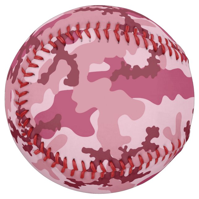 Balle De Softball Camouflage rose (Devant gauche)