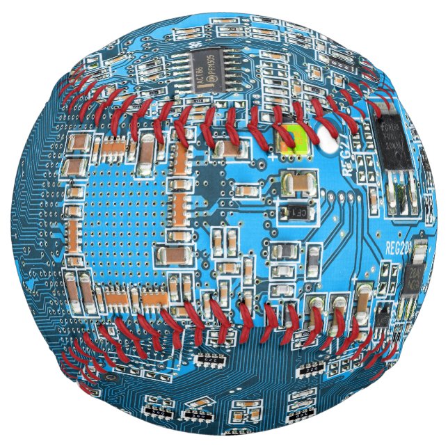 Balle De Softball Carte circuit bleu circuit imprimé à circuit impri (Devant)