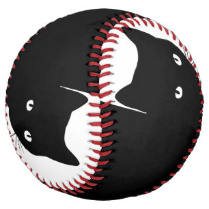 Balle De Softball Chat noir rusé