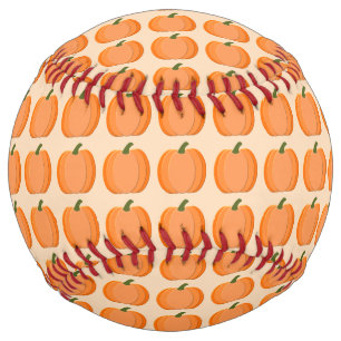 Balle De Softball Citrouille neutre de genre orange mignon
