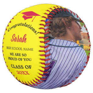 Balle De Softball Classe Photo De Graduation Personnalisée De 2025  
