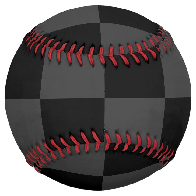 Balle De Softball Classic moderne noir & fumée noir tableau de bord  (Devant)