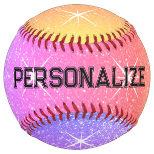 Balle De Softball Conception de softball personnalisée pailletée mul
