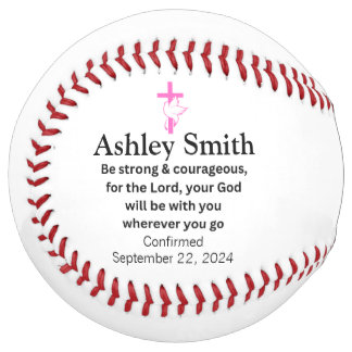 Balle De Softball Confirmation de cadeaux de softball pour filles