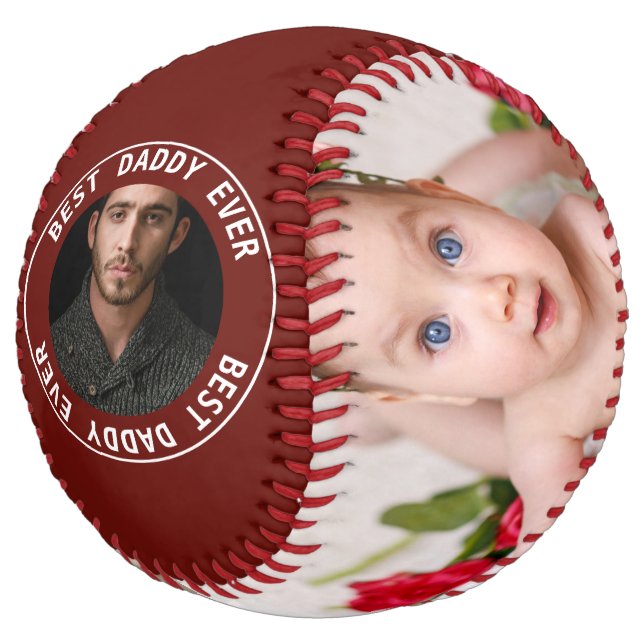 Balle De Softball Coutume de fête des pères personnalisée (Incliné)
