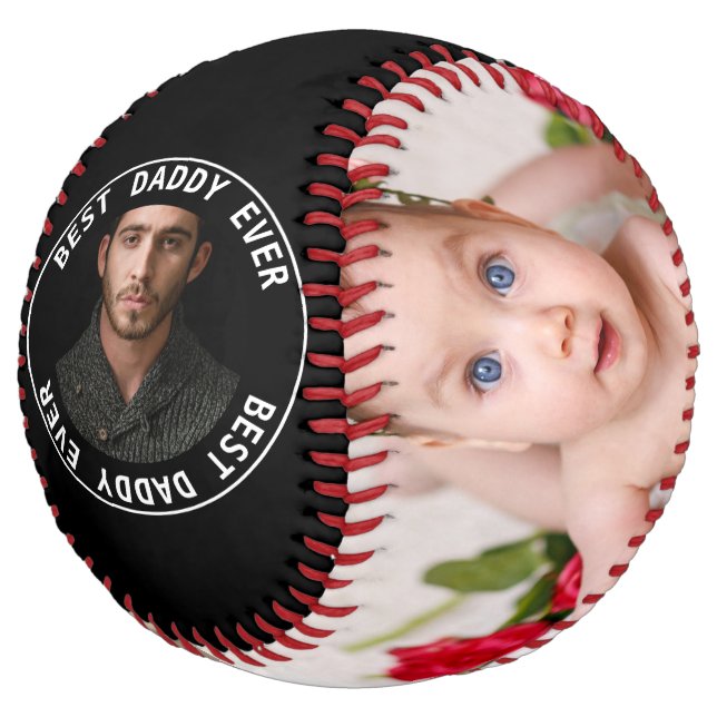 Balle De Softball Coutume de fête des pères personnalisée (Incliné)