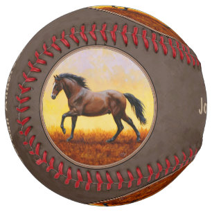 Balle De Softball Dark Bay Runse Horse Taupe
