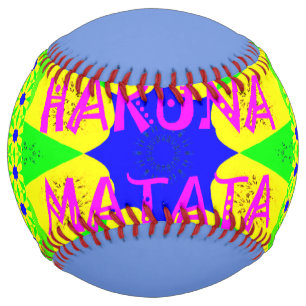 Balle De Softball Design coloré dernier design Hakuna Matata