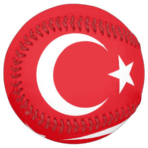 Balle De Softball Drapeau de la Turquie