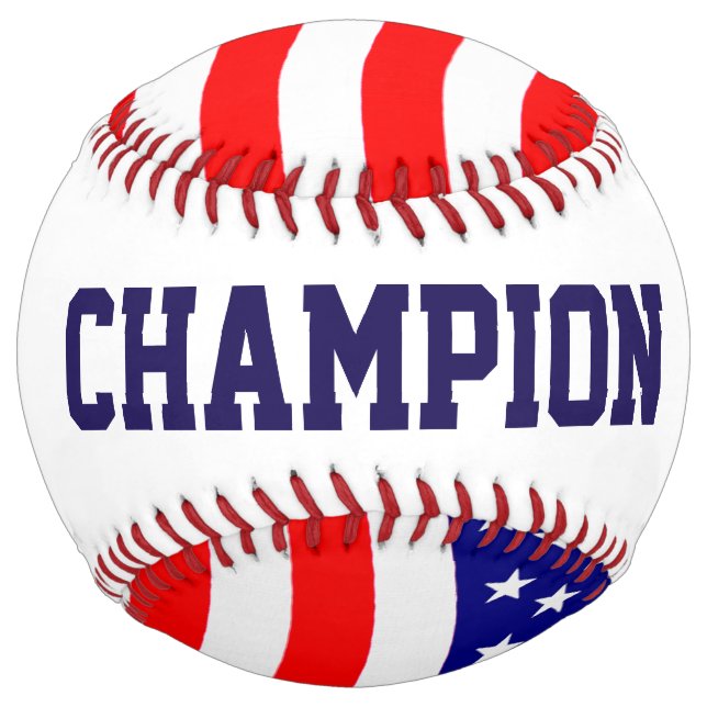 Balle De Softball Drapeau des Etats-Unis d'Amérique - vos idées (Devant)