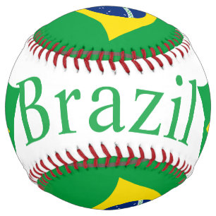 Balle De Softball Drapeau du Brésil Thunder_Cove
