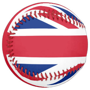 Balle De Softball Drapeau du Royaume-Uni