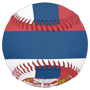 Balle De Softball Drapeau Serbie