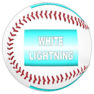 Balle De Softball Éclair blanc