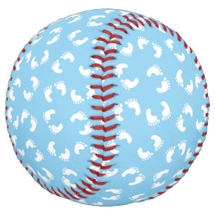 Balle De Softball Empreintes bébé, Pied bébé, Marches, Bleu, Garçon