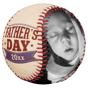 Balle De Softball Fathers Day Personalized