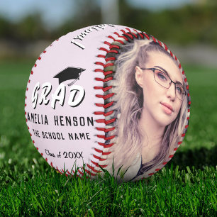 Balle De Softball Félicitations Grad Pink 2 - Diplôme photo