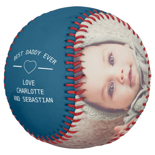 Balle De Softball Fête des pères personnalisée (Incliné)