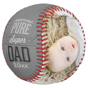 Balle De Softball Fête des pères Personnalisée Pure Super Papa