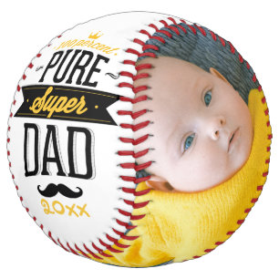 Balle De Softball Fête des pères Personnalisée Pure Super Papa