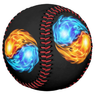 Balle De Softball Flames jumelles