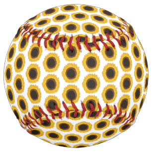 Balle De Softball Fleurs de soleil