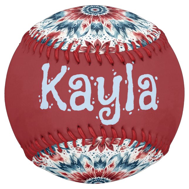 Balle De Softball Flower of Independence (customize) (Dos)