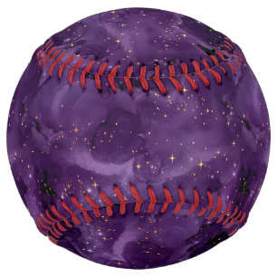 Balle De Softball Gamme de galaxies violettes 8