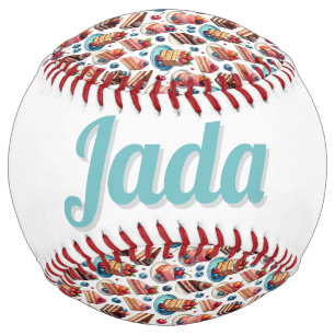 Balle De Softball Gâteau sur ton visage (personnaliser)
