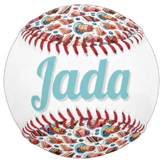 Balle De Softball Gâteau sur ton visage (personnaliser)