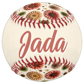 Balle De Softball Gerbera Galore (personnalisé) Softball