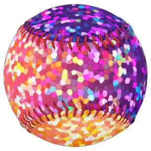 Balle De Softball Graphique de Parties scintillant de softball
