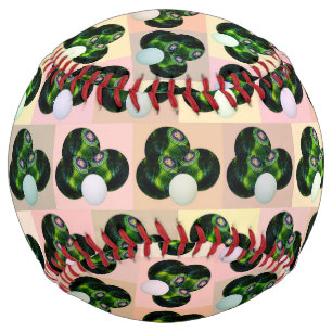 Balle De Softball Green Lawn Bowls Pop Art, softball personnalisable