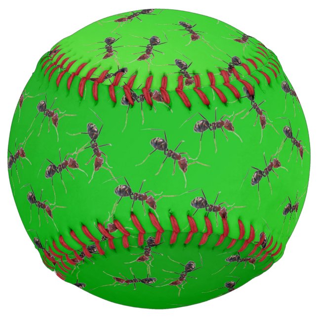 Balle De Softball Gros Bullants verts, (Devant)