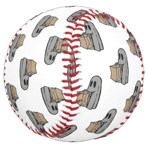 Balle De Softball Halloween, Gentil Fantôme Gris, Trick Or Treat, Ho