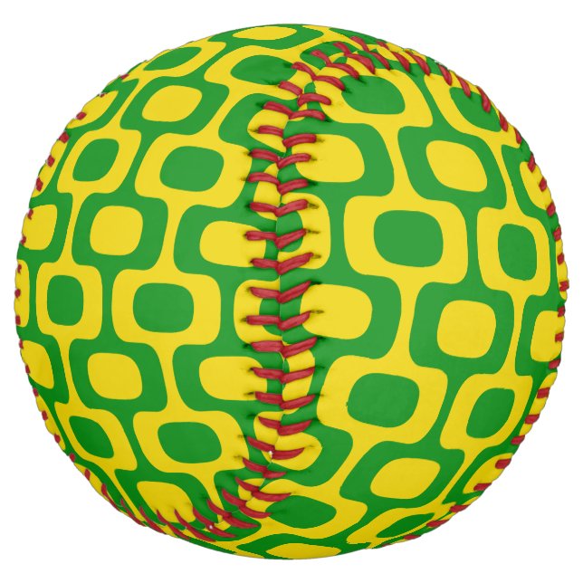 Balle De Softball Ipanema Sidewalk Pattern, Beach Pattern, Brazil (Incliné)