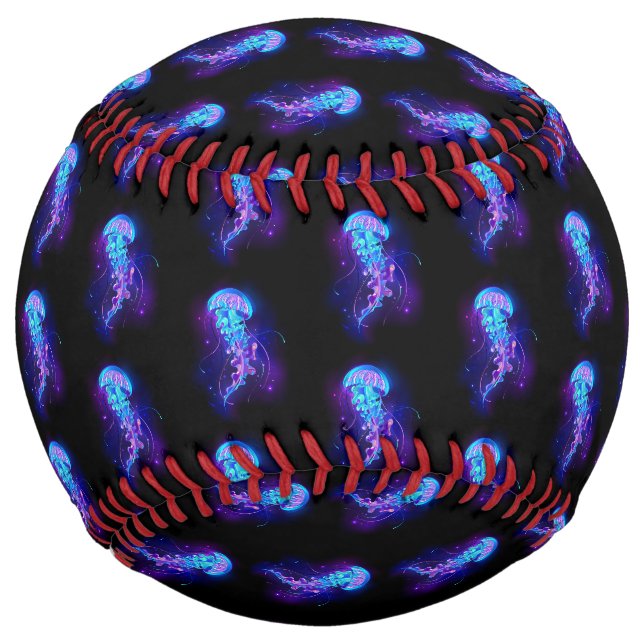 Balle De Softball Jellyfish éclatante couleur (Devant)