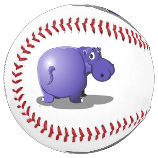 Balle De Softball La Softball Hippopotame Violet