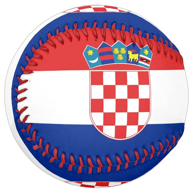 Balle De Softball Le base-ball patriotique avec le drapeau de la (Devant gauche)