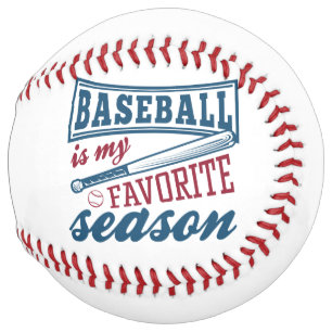Balle De Softball Le Baseball Est Ma Saison Préférée