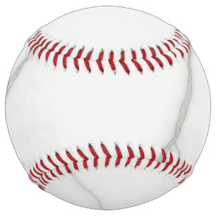 Balle De Softball Marbre Blanc