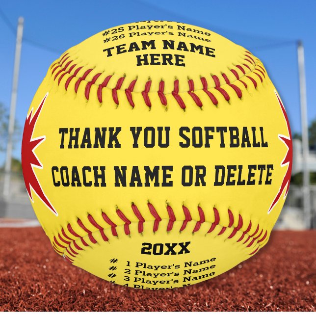 Balle De Softball Meilleurs cadeaux d'entraîneurs de softball, vos c (Gifts for Softball Coaches. Best softball coach gifts. Softball coach appreciation gifts. Softball.)