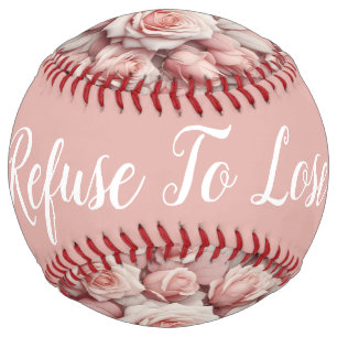 Balle De Softball Mieux en roses roses (personnaliser)