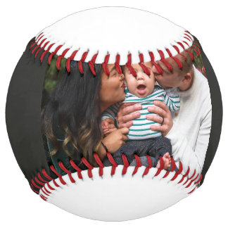 Balle De Softball Moderne Créez Votre Propre Photo De Famille 