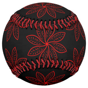Balle De Softball Motif criminel sur noir