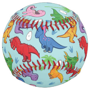 Balle De Softball Motif Cute Dinosaur