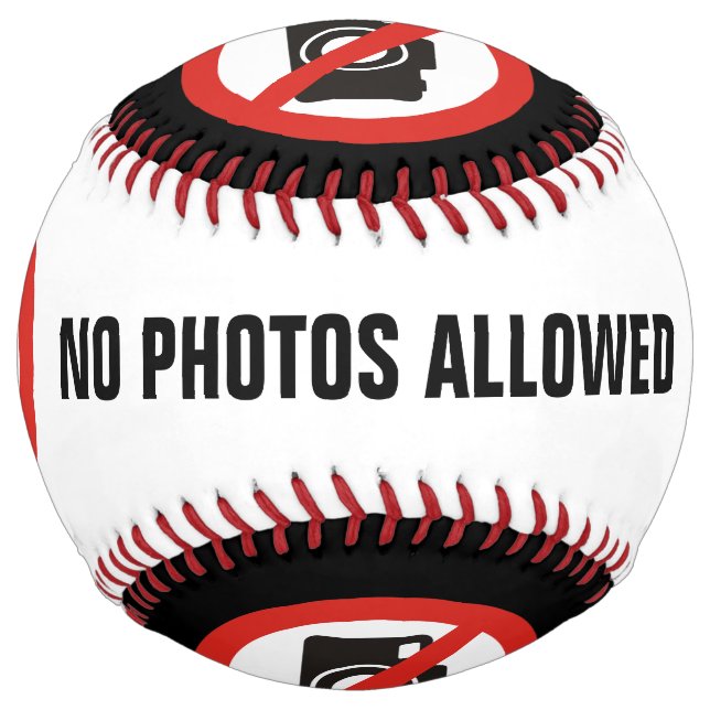 Balle De Softball No Photos Allowed (Devant)