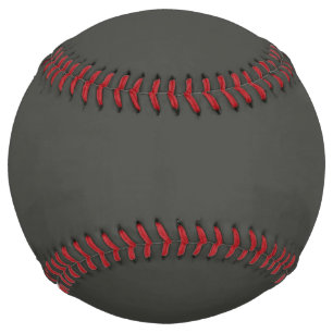 Balle De Softball olive noire (couleur solide)